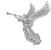Angel blowing a trumpet